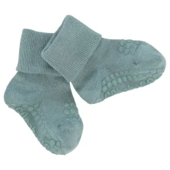 GoBabyGo Kravletid*Bambus Non-Slip Sokker 1-2Ar - Dusty Blue