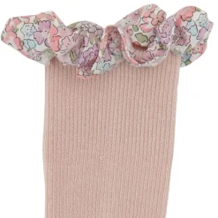 GoBabyGo Kravletid*Bambus Non-Slip Sokker 1-2Ar - Soft Pink/Liberty