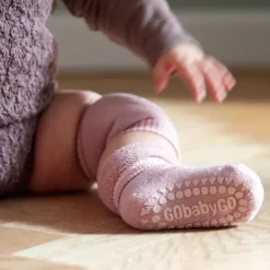 GoBabyGo Kravletid*Bomuld Non-Slip Sokker 3-4Ar - Dusty Rose