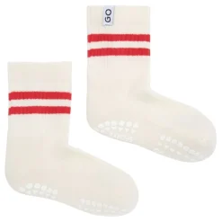 GoBabyGo Kravletid*Skridsikre Sports Strømper Str.23-26 - Rod