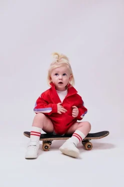 GoBabyGo Kravletid*Skridsikre Sports Strømper Str.23-26 - Rod