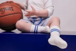 GoBabyGo Kravletid*Skridsikre Sports Strømper Str.20-22 - Bla