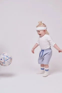 GoBabyGo Kravletid*Skridsikre Sports Strømper Str.20-22 - Bla