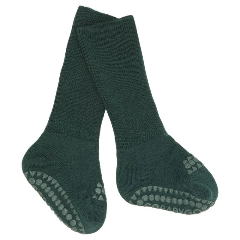 GoBabyGo Kravletid*Uld Non-Slip Sokker 6-12Mdr. - Green