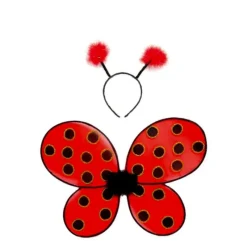 Great Pretenders Udklædning & Tilbehør*Gp Ladybug Wings & HeadBånd