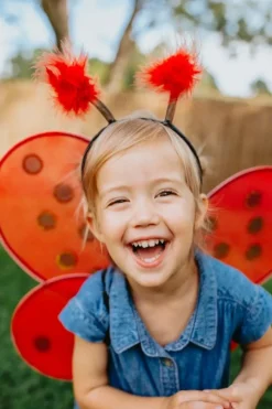 Great Pretenders Udklædning & Tilbehør*Gp Ladybug Wings & HeadBånd