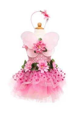 Great Pretenders Udklædning & Tilbehør*Fairy Blooms Deluxe Udklædningskjole, Str. 5-6Y
