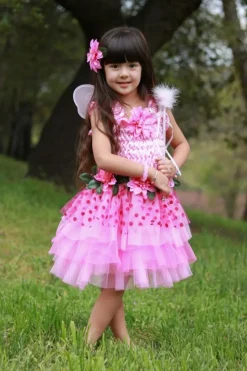 Great Pretenders Udklædning & Tilbehør*Fairy Blooms Deluxe Udklædningskjole, Str. 5-6Y