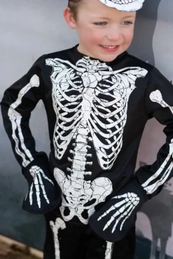 Great Pretenders Udklædning & Tilbehør*Glow In The Dark Skelet, Str.7-8Ar