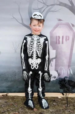 Great Pretenders Udklædning & Tilbehør*Glow In The Dark Skelet, Str.7-8Ar