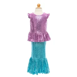 Great Pretenders Udklædning & Tilbehør*Havfrue Top- Og Nederdelsaet Str.5-6 Ar