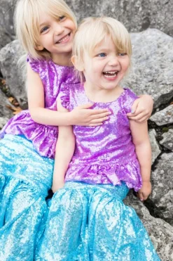 Great Pretenders Udklædning & Tilbehør*Havfrue Top- Og Nederdelsaet Str.5-6 Ar