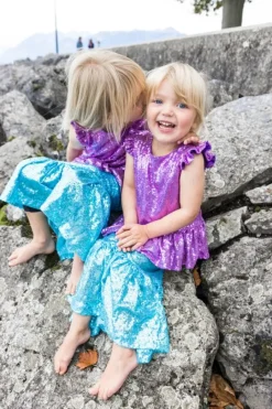 Great Pretenders Udklædning & Tilbehør*Havfrue Top- Og Nederdelsaet Str.5-6 Ar