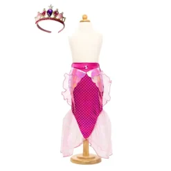 Great Pretenders Udklædning & Tilbehør*Havfrue Glimmesaet, Pink Str.5-6 Ar