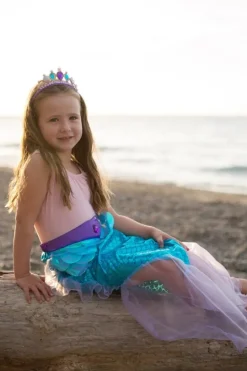 Great Pretenders Udklædning & Tilbehør*Havfrue Glimmersaet, Lilla Str.5-6 Ar