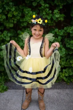 Great Pretenders Udklædning & Tilbehør*Humlebi Kjole Og HarBånd Str.3-4 Ar