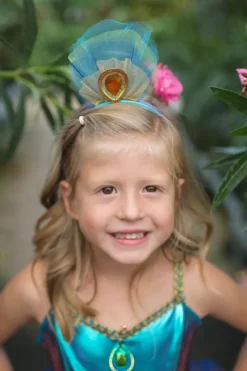 Great Pretenders Udklædning & Tilbehør*Pafugle-Kjole M.Harbojle, Str.5-6 Ar