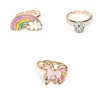 Great Pretenders Smykker*3Pk Unicorn Rainbow Rings