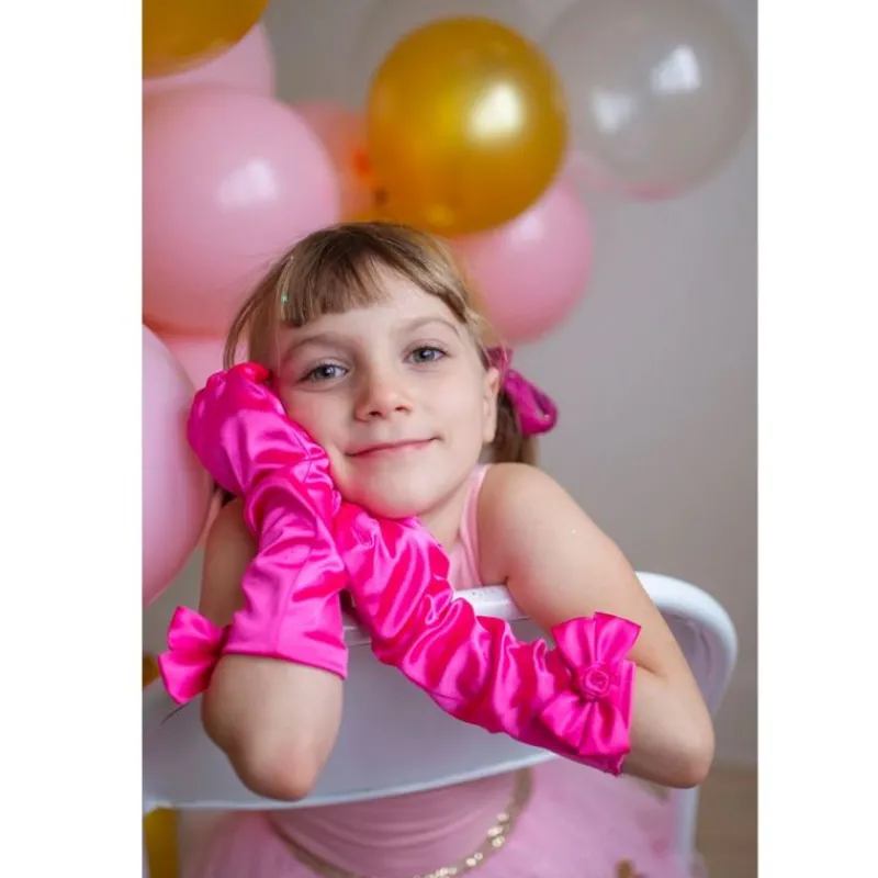 Great Pretenders Udklædning & Tilbehør*Prinsessehandsker, Pink