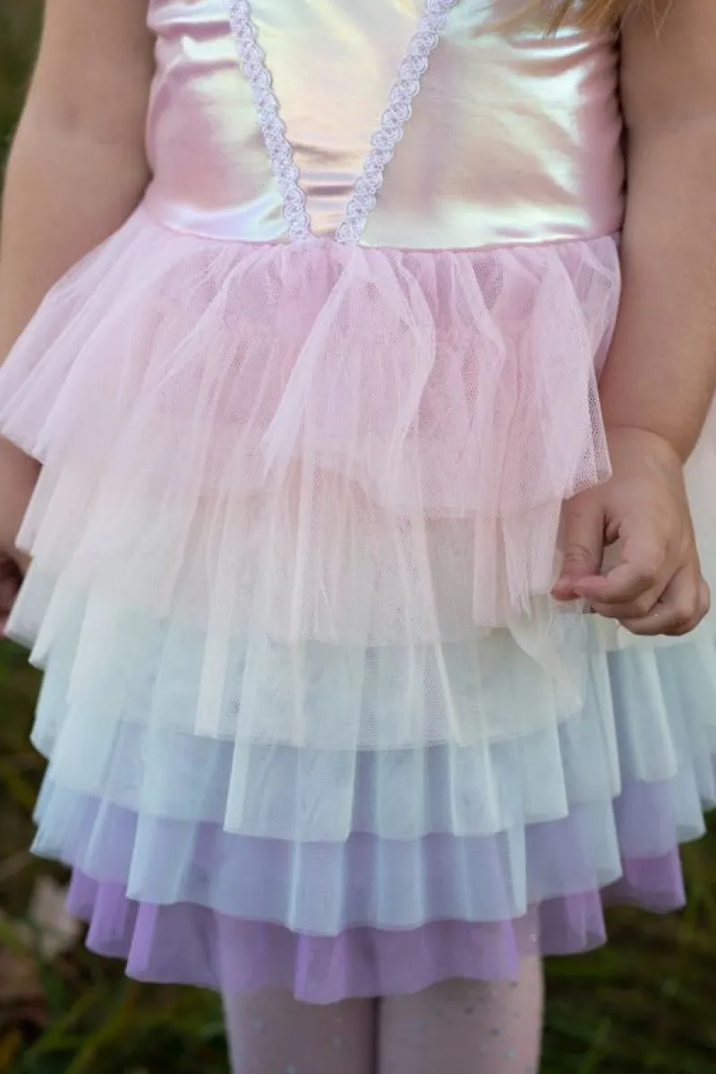 Great Pretenders Udklædning & Tilbehør*Regnbue Kjole, Str.5-6 Ar