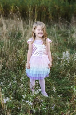 Great Pretenders Udklædning & Tilbehør*Regnbue Kjole, Str.5-6 Ar