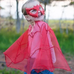 Great Pretenders Udklædning & Tilbehør*Rod Kappe M. Maske, Str.4-6 Ar