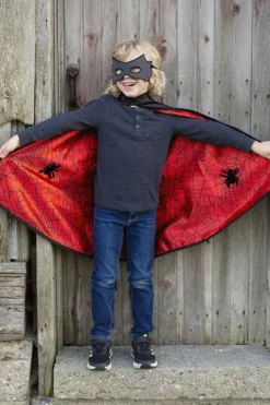 Great Pretenders Udklædning & Tilbehør*Spider/Bat Kappe, Str.3-4 Ar