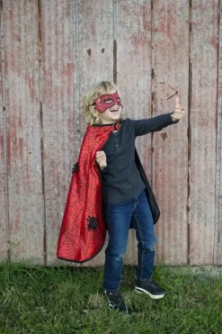 Great Pretenders Udklædning & Tilbehør*Spider/Bat Kappe, Str.3-4 Ar