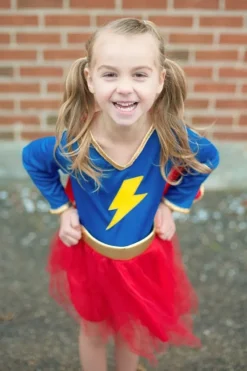 Great Pretenders Udklædning & Tilbehør*Superhelt M.Kappe Str.5-6 Ar