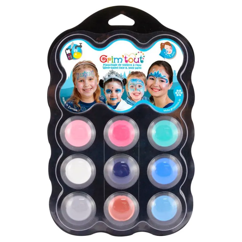Grim'tout Ansigtsmaling*- Teatersminke 9 Farver - Snedronning