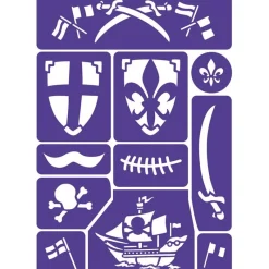 Grim'tout Ansigtsmaling*Stencil Ridder Og Pirat