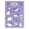 Grim'tout Ansigtsmaling*Stencil Til Teatersminke - Dinosaurer