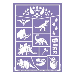 Grim'tout Ansigtsmaling*Stencil Til Teatersminke - Dinosaurer