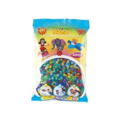 hama Perler*Midi Perler 3000Stk - Transparent Glitter