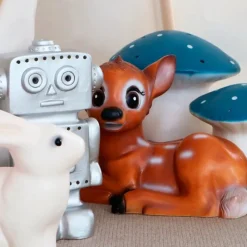 Heico Lamper*Lampe - Mellem Svamp I Jeansbla