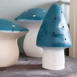 Heico Lamper*Lampe - Mellem Svamp I Jeansbla