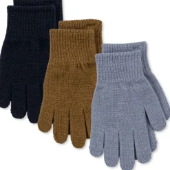 Konges sløjd Vintertid*Konges Slojd Filla Handsker, 9-12 Ar Shitake/Stormy/Naval