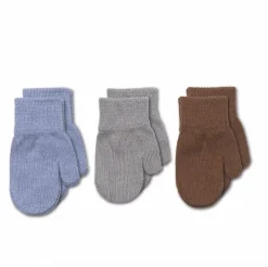 Konges sløjd Vintertid*Konges Slojd Filla Vanter 6-12Mdr., Silver Mix