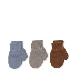 Konges sløjd Vintertid*Konges Slojd Filla Vanter 6-12Mdr., Silver Mix