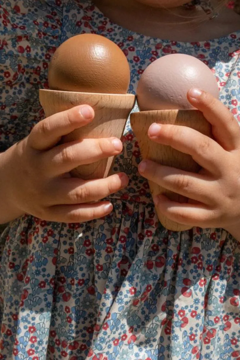 Konges sløjd Blandet Legetøj*Konges Slojd Ismaskine I Trae, Beige