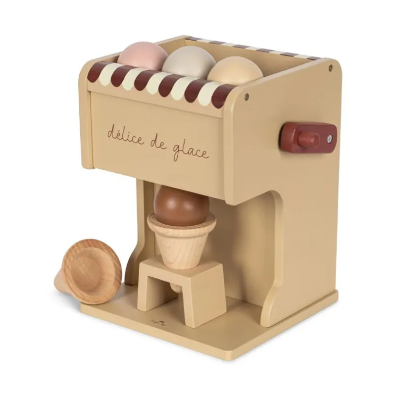 Konges sløjd Blandet Legetøj*Konges Slojd Ismaskine I Trae, Beige