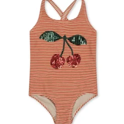 Konges sløjd Badetøj*Konges Slojd Jade Swimsuit Str.2 Ar, Glitter Stripe