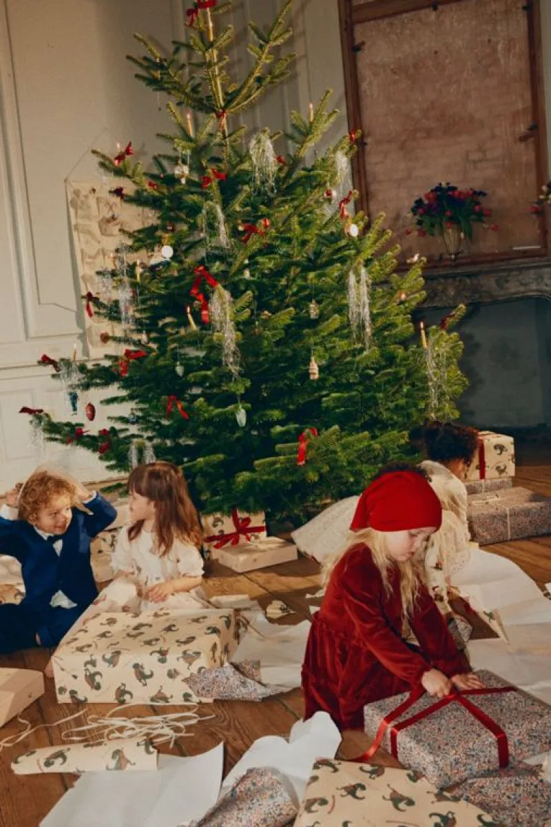 Konges sløjd Gavepapir Og Bånd*Konges Slojd 10M Gavepapir, Swan