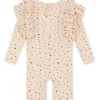 Konges Sløjd Badetøj*Konges Slojd Manuca Frill Onesie Str.4 Ar, Multi Hearts
