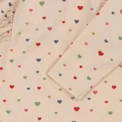 Konges Sløjd Badetøj*Konges Slojd Manuca Frill Onesie Str.4 Ar, Multi Hearts