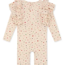 Konges Sløjd Badetøj*Konges Slojd Manuca Frill Onesie Str.12 Mdr, Multi Hearts