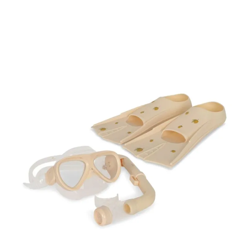 Konges sløjd Svømmeudstyr*Konges Slojd Mello Dykkersaet Str.33-34, Lemon