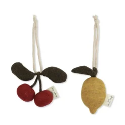 Konges Sløjd Aktivitetsleg*Konges Slojd 2Pk AktivitetsLegetøj, Cherry/Lemon