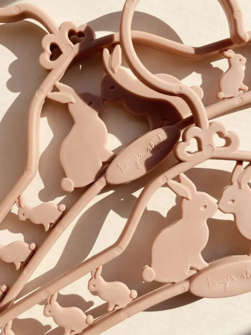 Konges Sløjd Bøjler & Knager*Konges Slojd 5Pk BorneBøjler, Bunny/Blush