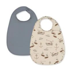 Konges sløjd Spisesmække*Konges Slojd 2Pk Hagesmaek, Sail Away